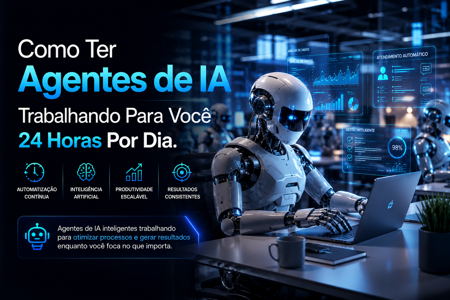 Como ter agentes de IA trabalhando para você 24 horas por dia