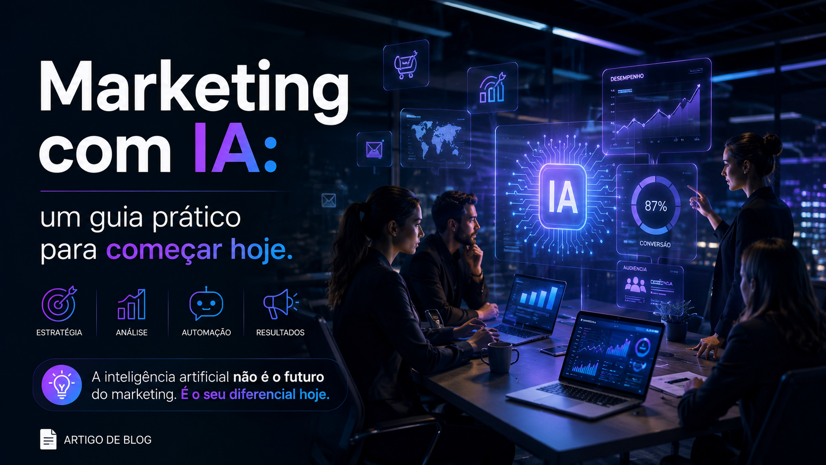 Marketing com IA: um guia prático para começar hoje