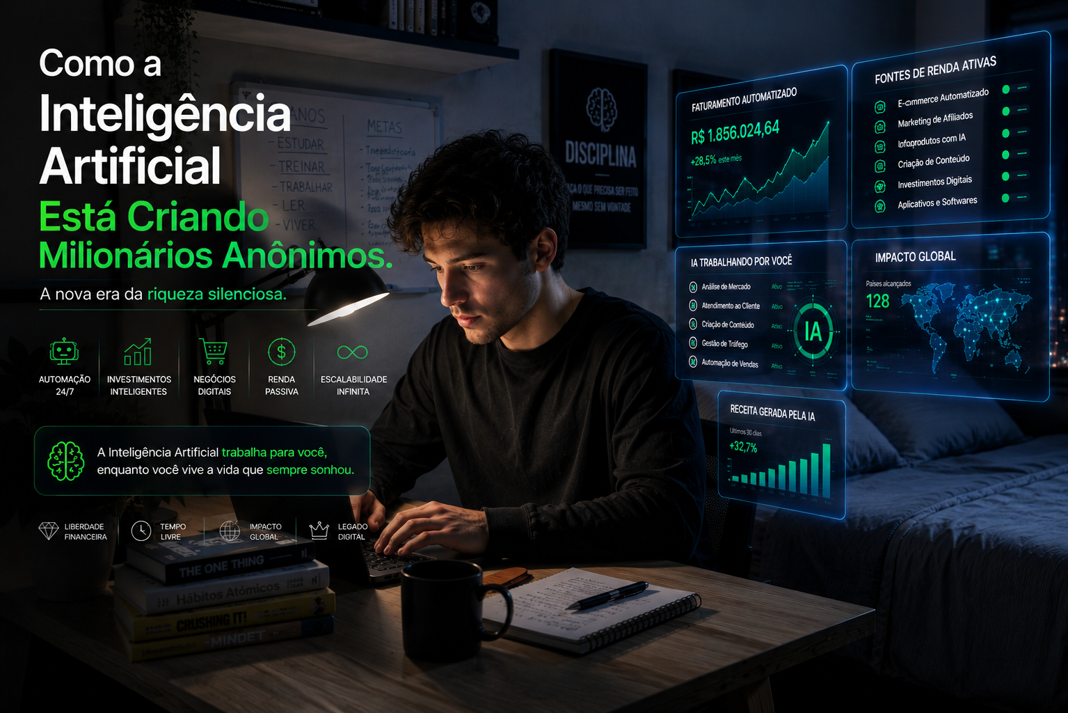 Como a Inteligência Artificial Está Criando Milionários Anônimos